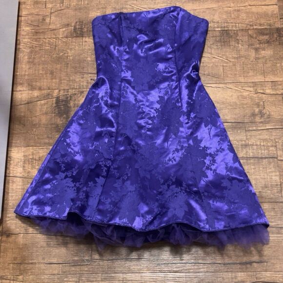 Vintage Gunne Sax Jessica McClintock jacquard floral dress - Picture 1 of 9
